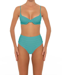 BSWS-T164 Underwire Shirred Cup Bikini Top