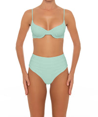 BSWS-B164 Side Shirred Highwaisted Bikini Bottom