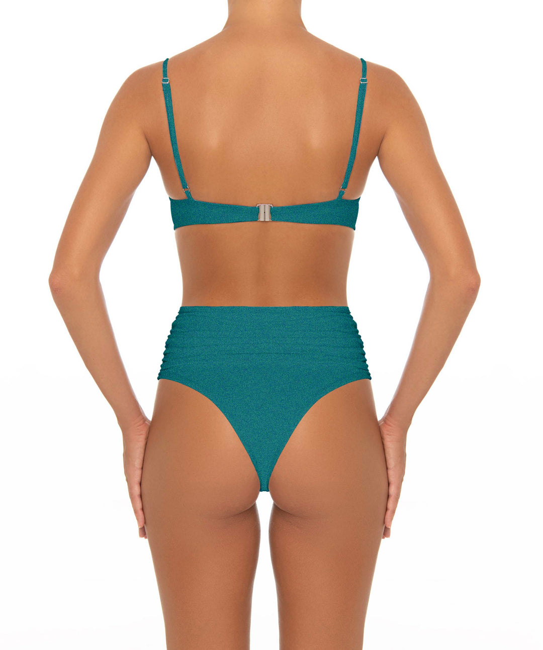 BSWS-T164 Underwire Shirred Cup Bikini Top