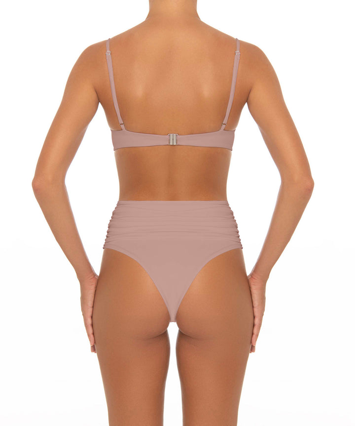 BSWS-T164 Underwire Shirred Cup Bikini Top