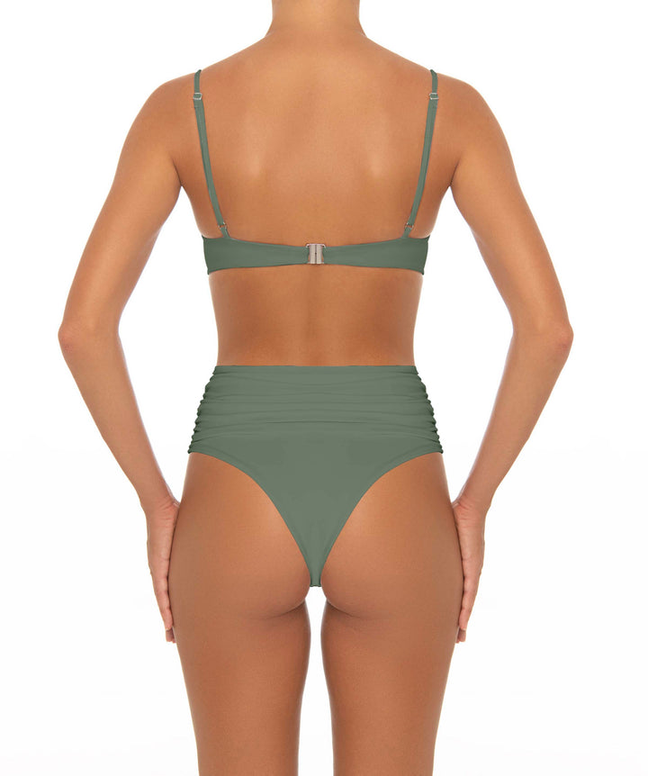 BSWS-B164 Side Shirred Highwaisted Bikini Bottom