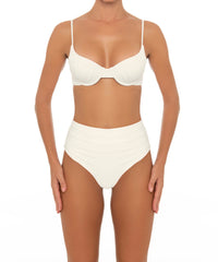 BSWS-T164 Underwire Shirred Cup Bikini Top