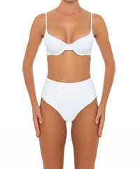 BSWS-T164 Underwire Shirred Cup Bikini Top