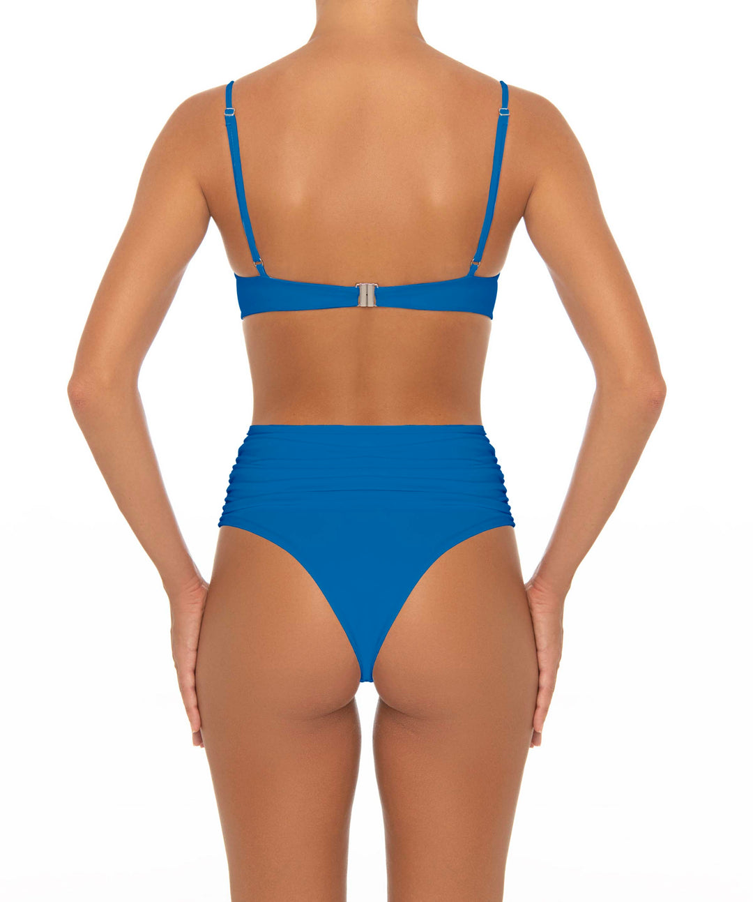 BSWS-B164 Side Shirred Highwaisted Bikini Bottom