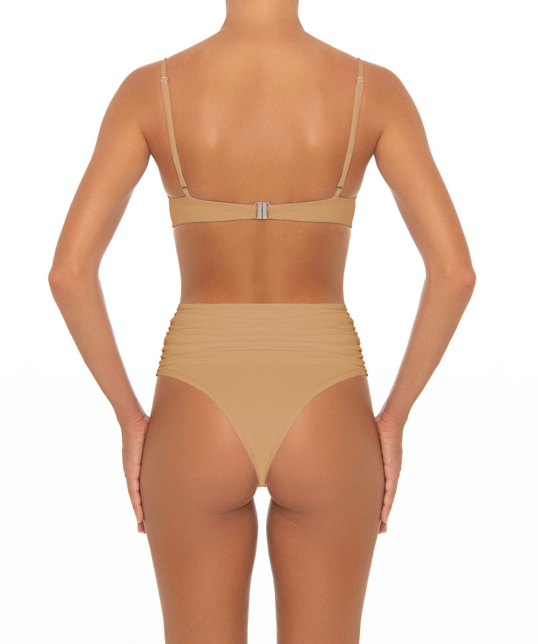 BSWS-T164 Underwire Shirred Cup Bikini Top