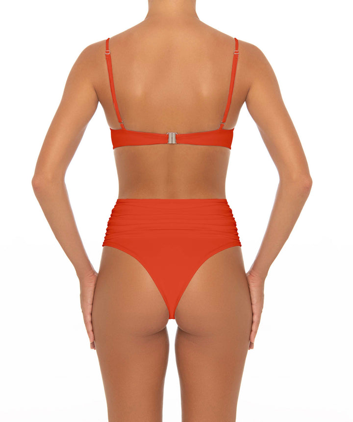 BSWS-T164 Underwire Shirred Cup Bikini Top