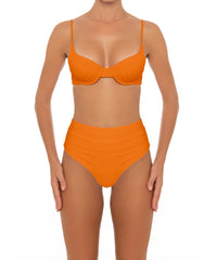 BSWS-T164 Underwire Shirred Cup Bikini Top