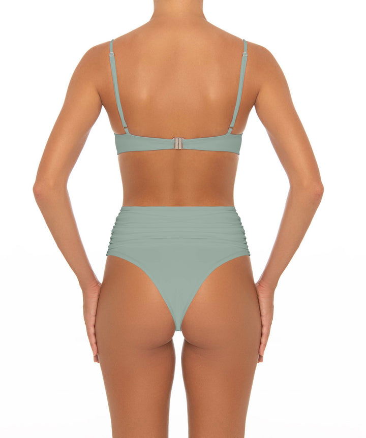 BSWS-T164 Underwire Shirred Cup Bikini Top