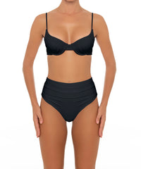 BSWS-T164 Underwire Shirred Cup Bikini Top
