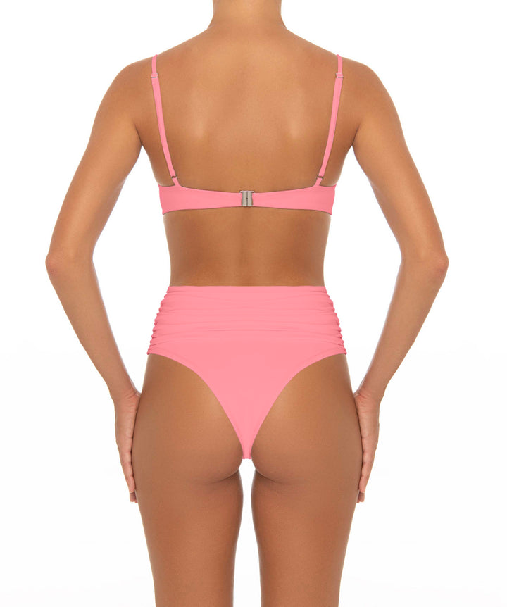BSWS-B164 Side Shirred Highwaisted Bikini Bottom