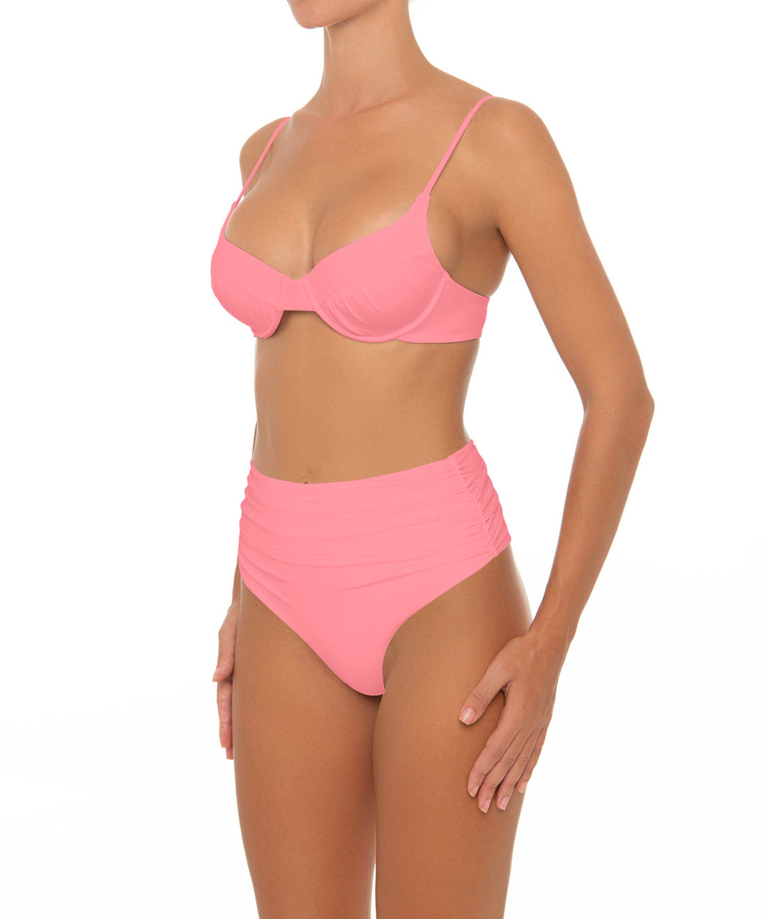 BSWS-T164 Underwire Shirred Cup Bikini Top