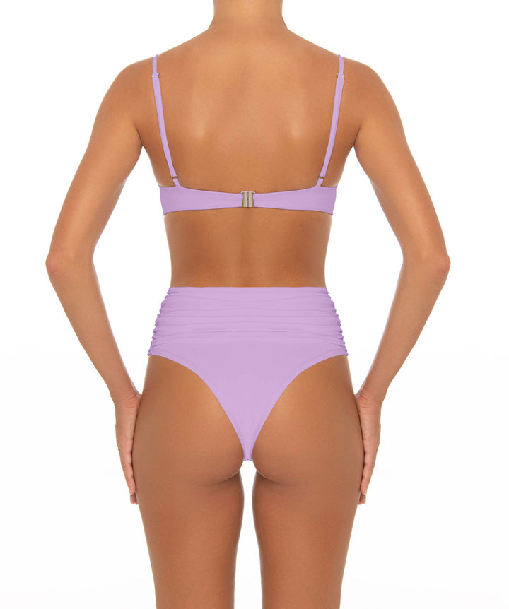 BSWS-B164 Side Shirred Highwaisted Bikini Bottom