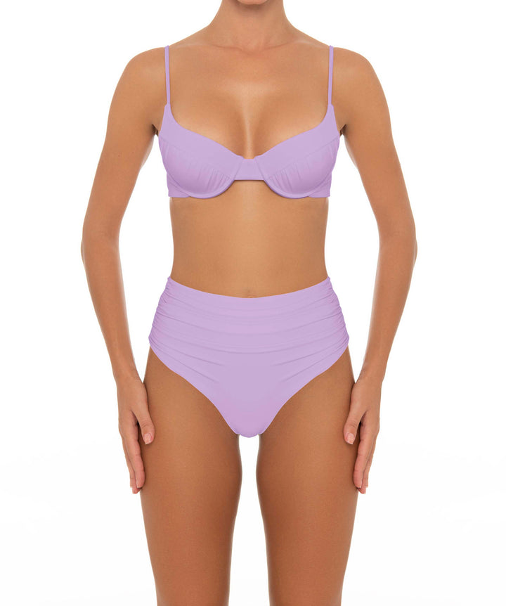 BSWS-T164 Underwire Shirred Cup Bikini Top