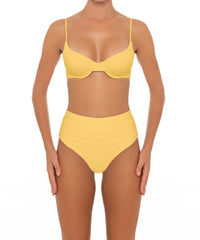 BSWS-T164 Underwire Shirred Cup Bikini Top