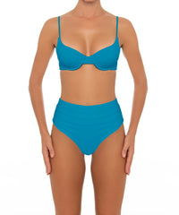 BSWS-T164 Underwire Shirred Cup Bikini Top