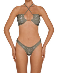 BSWS-B165 High Cut Cheeky Studded Bottom With Binding