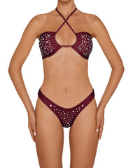 BSWS-T165 Adjustable Studded Bandeau With
Binding