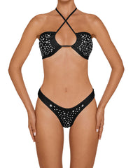 BSWS-B165 High Cut Cheeky Studded Bottom With Binding