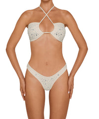 BSWS-B165 High Cut Cheeky Studded Bottom With Binding