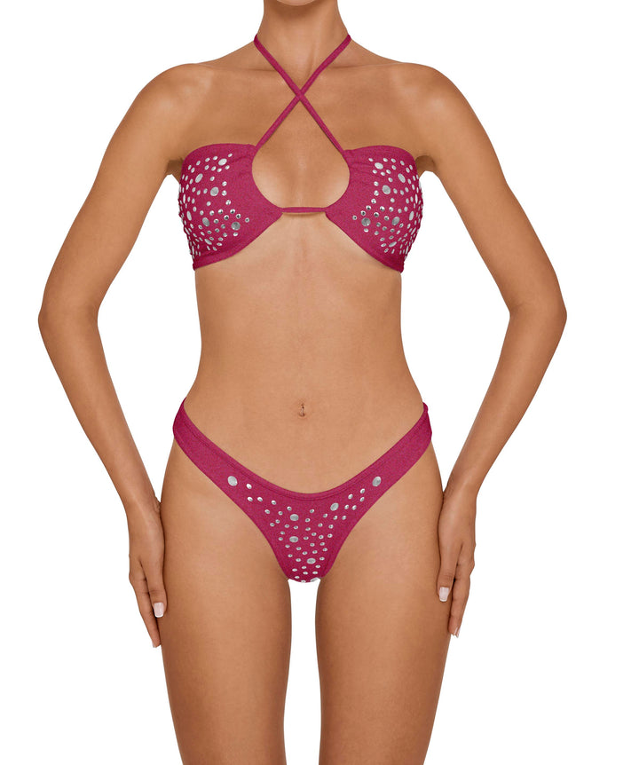 BSWS-T165 Adjustable Studded Bandeau With
Binding