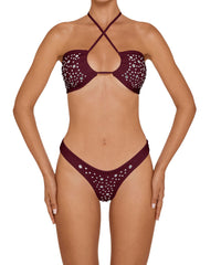 BSWS-T165 Adjustable Studded Bandeau With
Binding