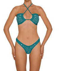 BSWS-B165 High Cut Cheeky Studded Bottom With Binding