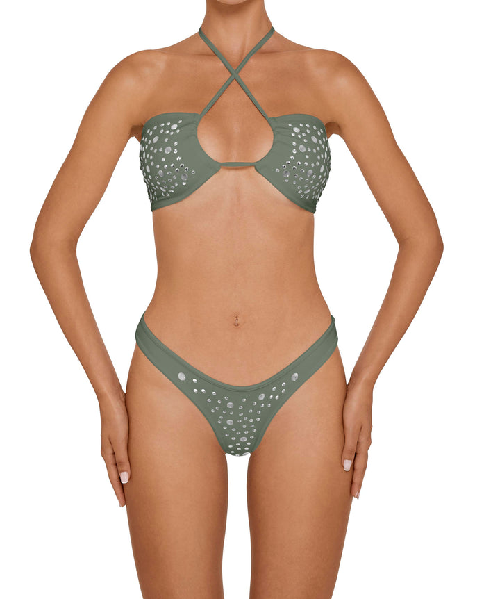 BSWS-T165 Adjustable Studded Bandeau With
Binding