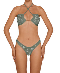 BSWS-T165 Adjustable Studded Bandeau With
Binding