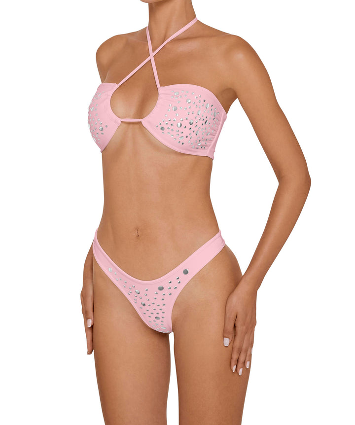 BSWS-B165 High Cut Cheeky Studded Bottom With Binding