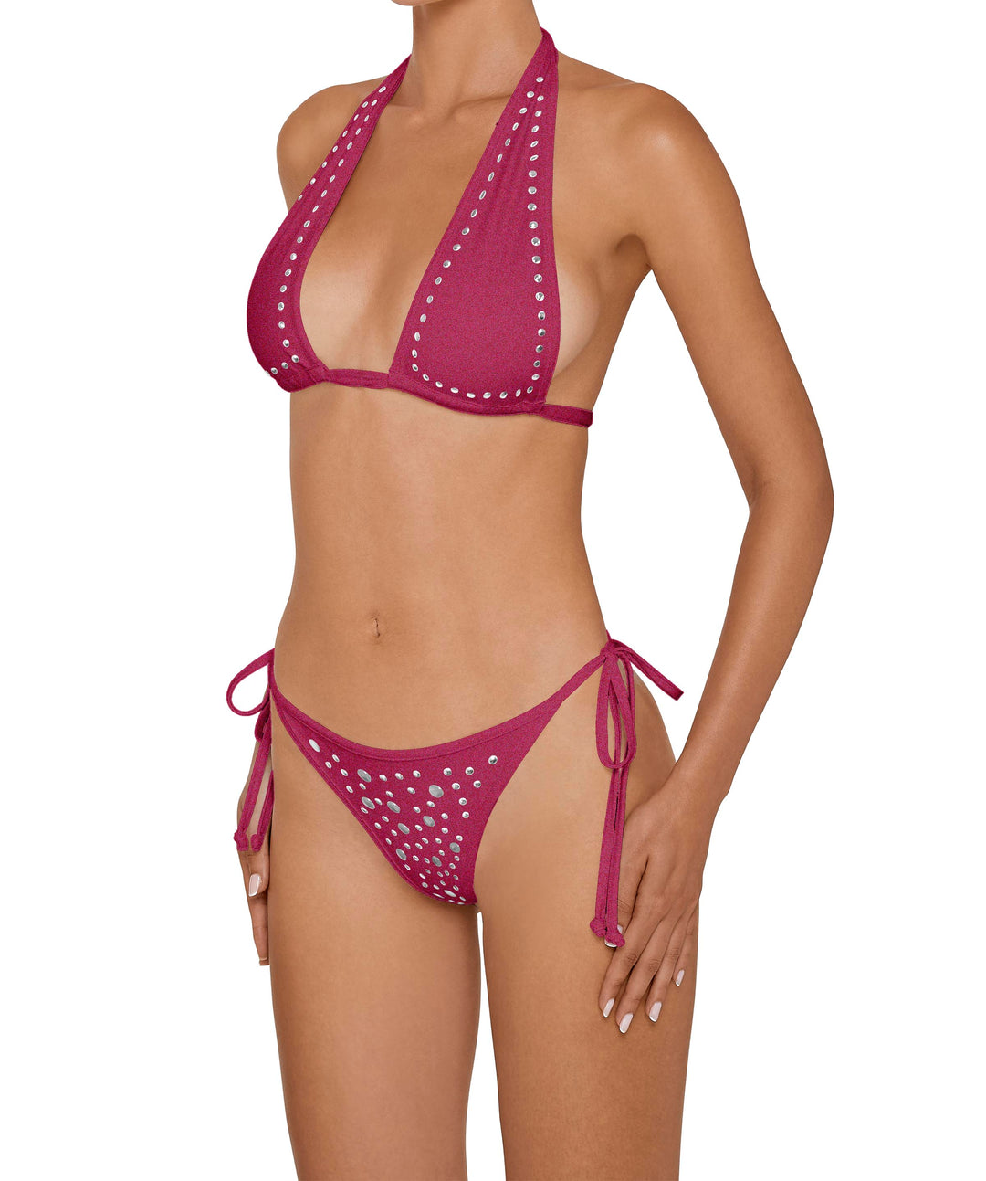 BSWS-T166 Versatile Studded Triangle Top With
Binding