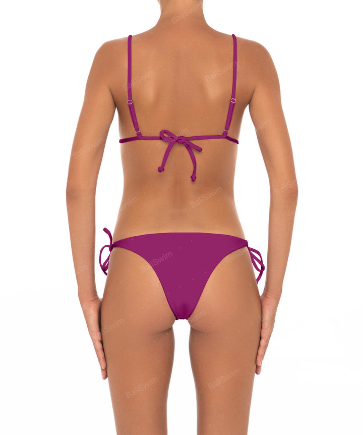 BSWS-B21 Low Rise Ring Side Tie Bikini Bottom