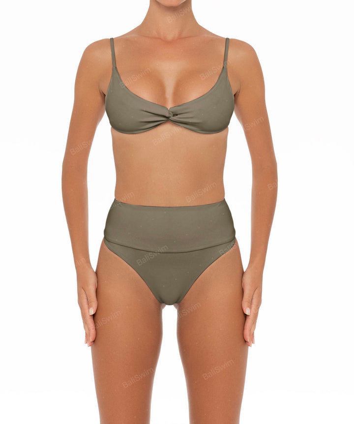 BSWS-B37 High Waisted Wide Band Bikini Bottom
