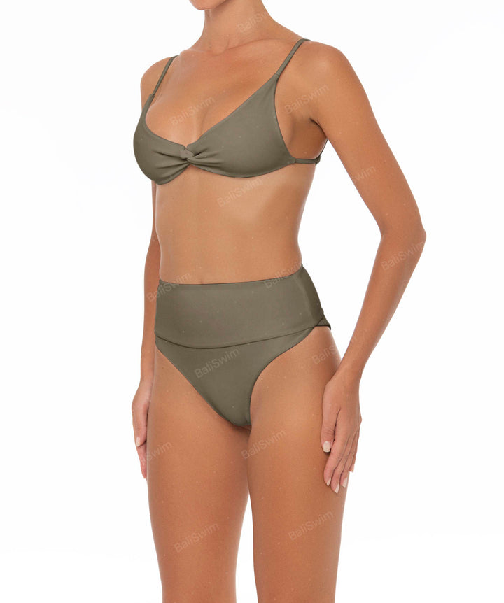 BSWS-B37 High Waisted Wide Band Bikini Bottom