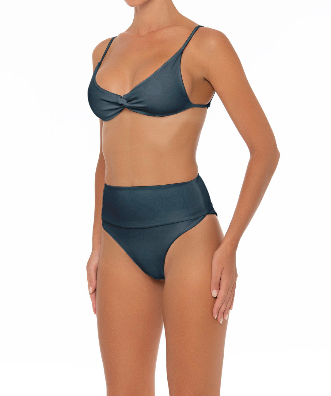 BSWS-B37 High Waisted Wide Band Bikini Bottom