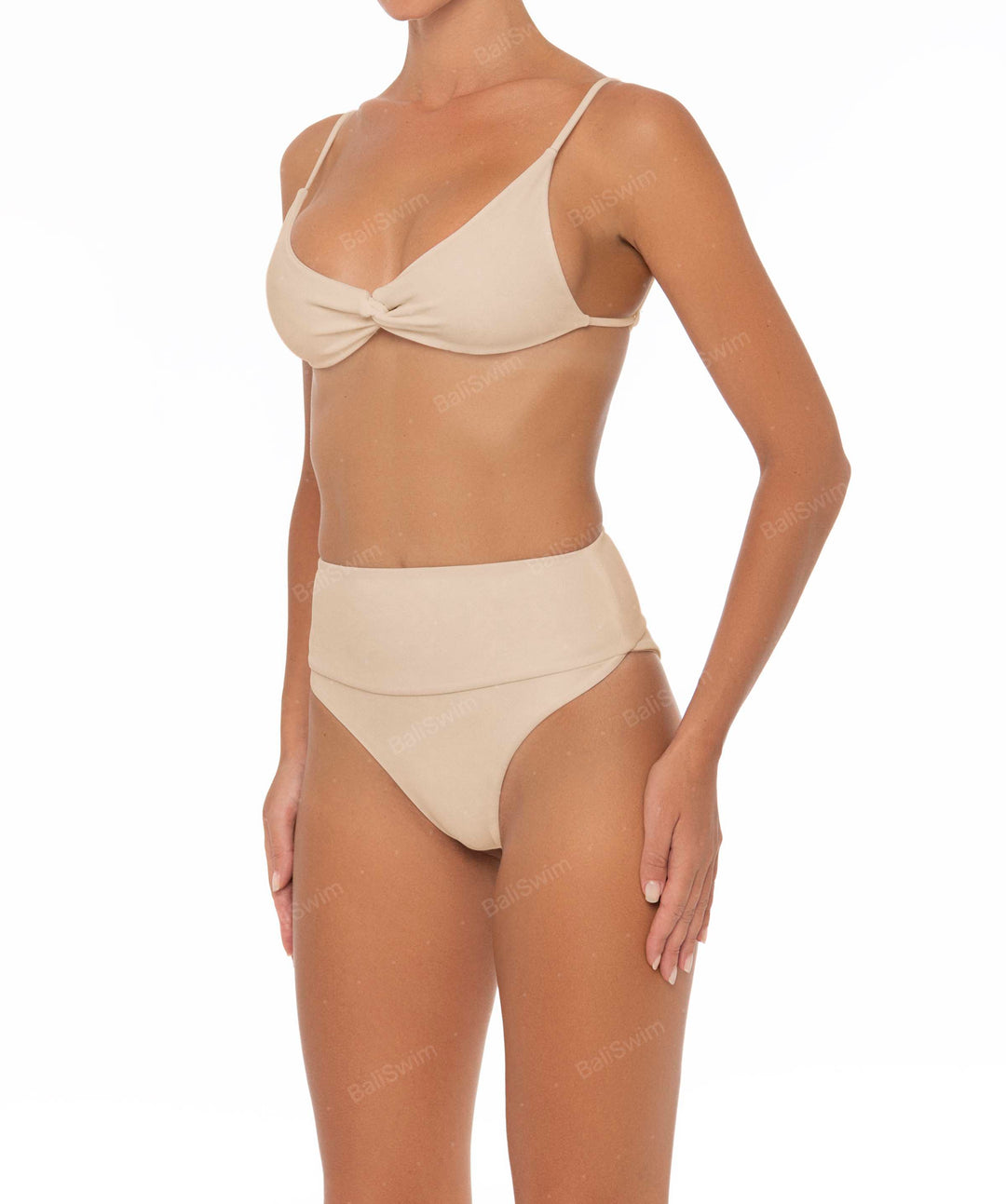BSWS-B37 High Waisted Wide Band Bikini Bottom