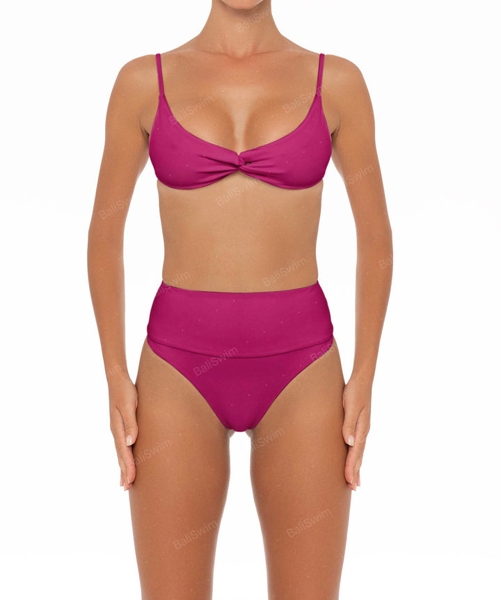 BSWS-B37 High Waisted Wide Band Bikini Bottom