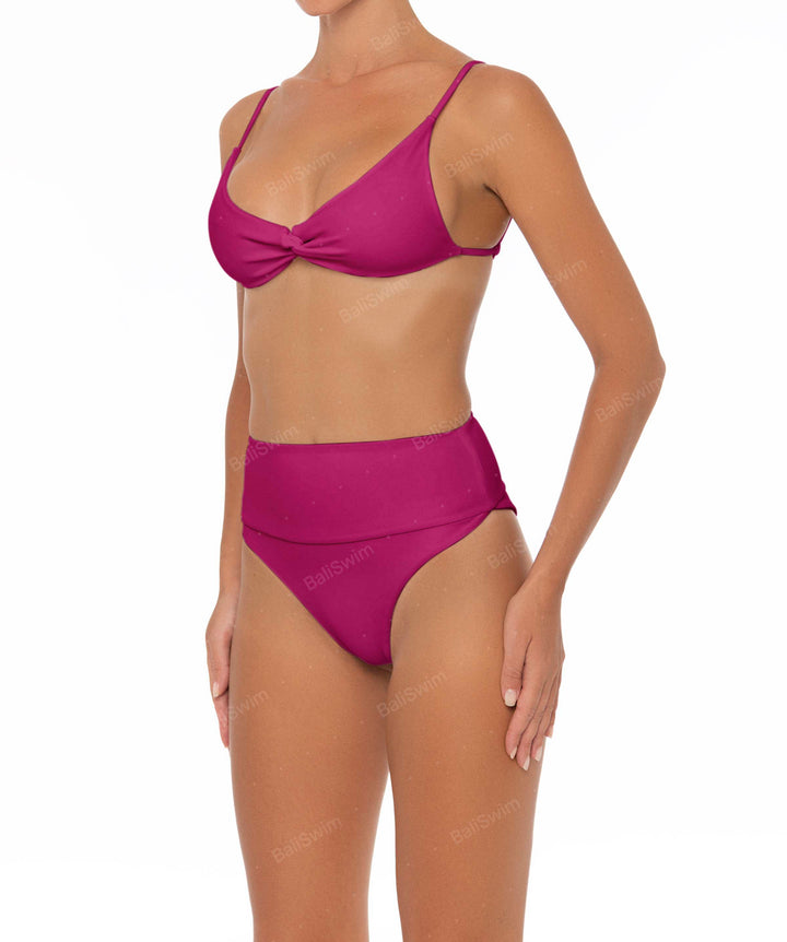 BSWS-B37 High Waisted Wide Band Bikini Bottom