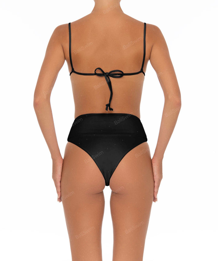 BSWS-B37 High Waisted Wide Band Bikini Bottom