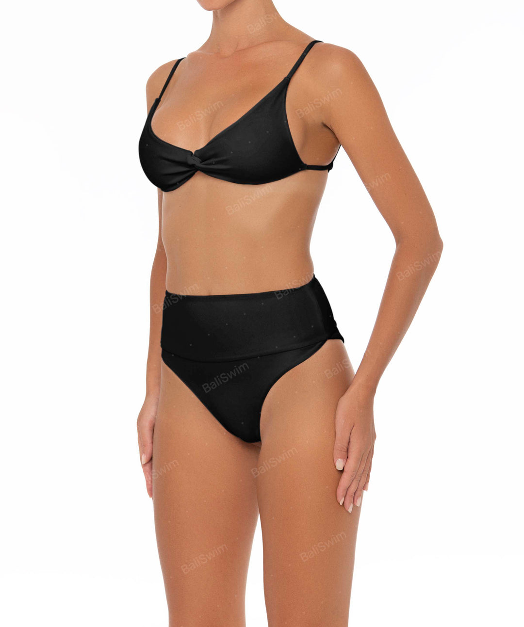 BSWS-B37 High Waisted Wide Band Bikini Bottom
