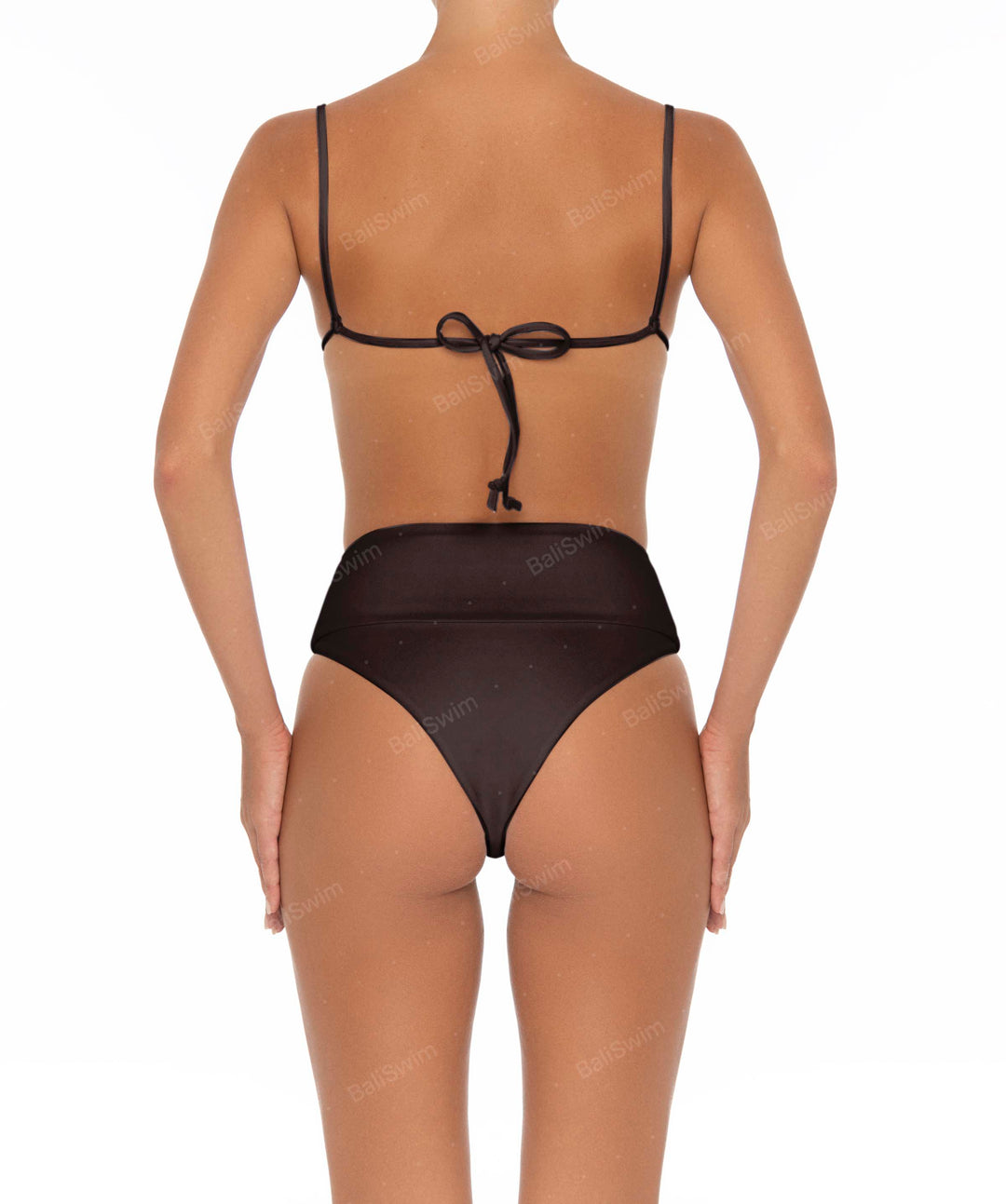 BSWS-B37 High Waisted Wide Band Bikini Bottom