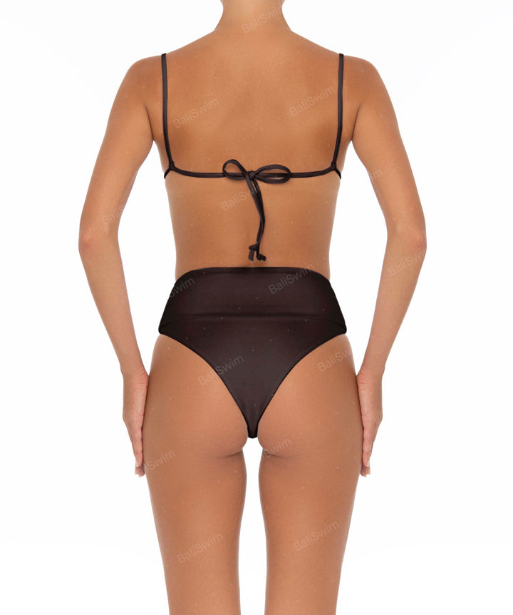 BSWS-B37 High Waisted Wide Band Bikini Bottom