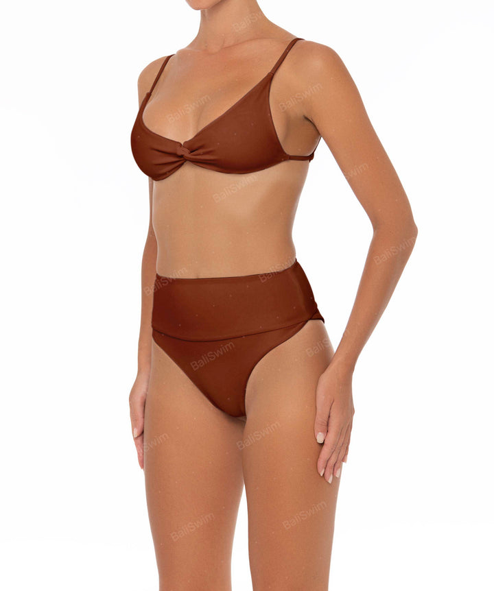 BSWS-B37 High Waisted Wide Band Bikini Bottom