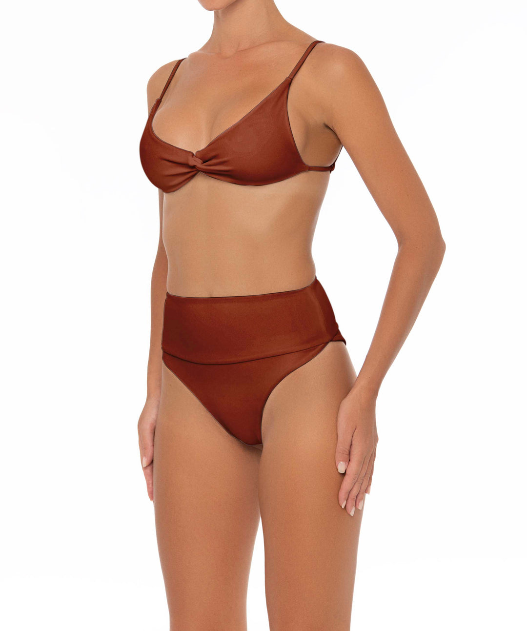BSWS-B37 High Waisted Wide Band Bikini Bottom