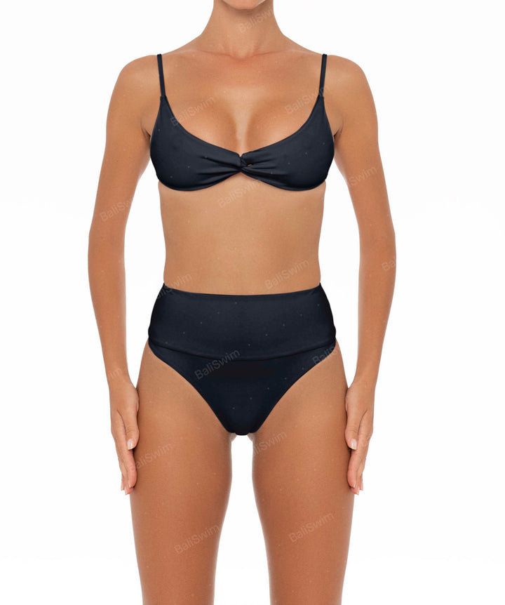 BSWS-B37 High Waisted Wide Band Bikini Bottom