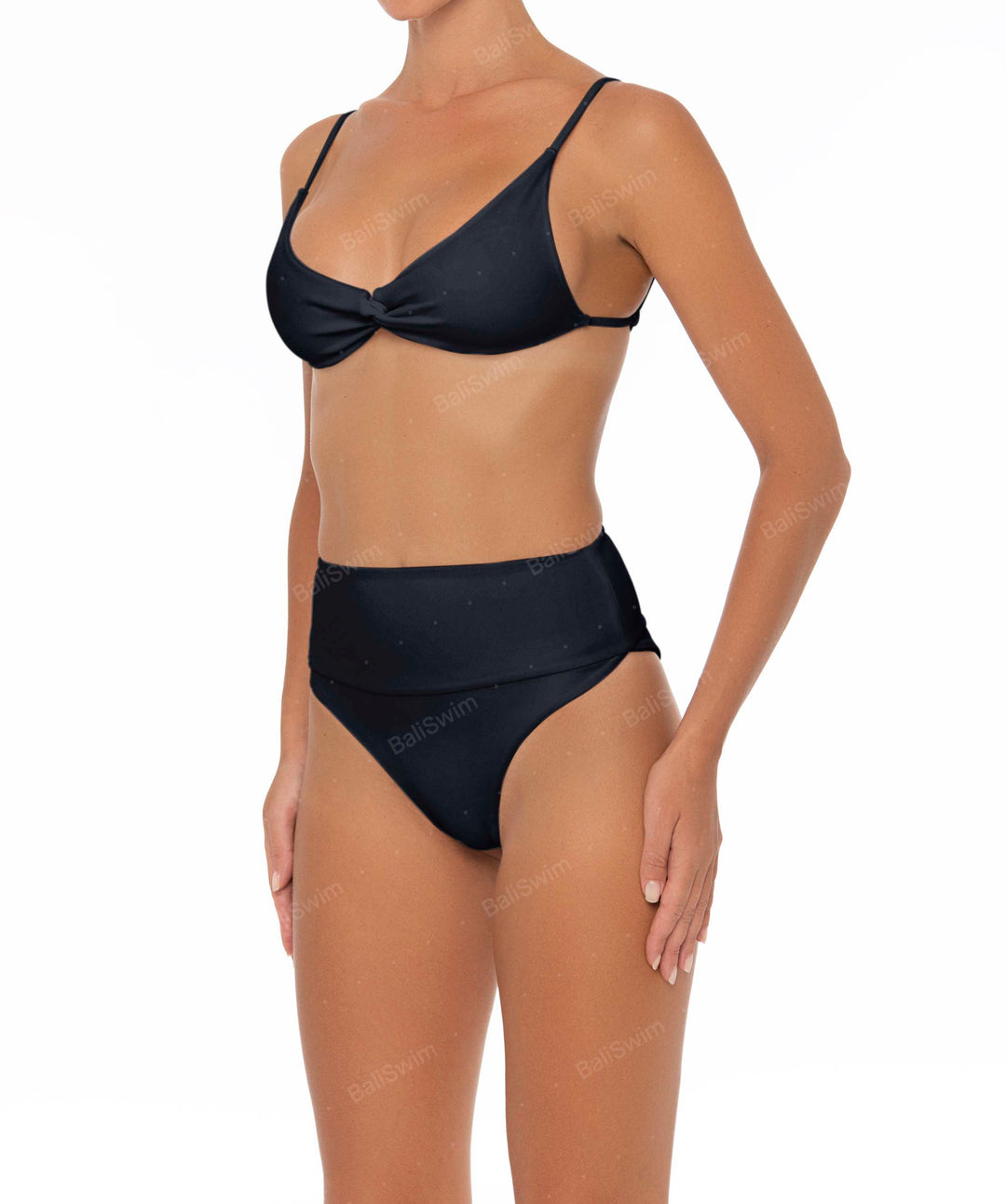 BSWS-B37 High Waisted Wide Band Bikini Bottom