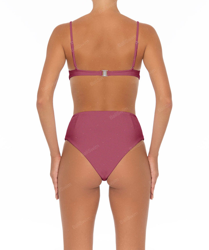 BSWS-B40 Darted High Rise Bikini Bottom