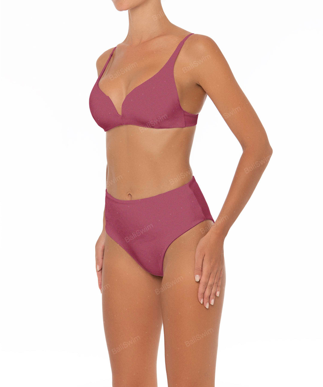 BSWS-B40 Darted High Rise Bikini Bottom