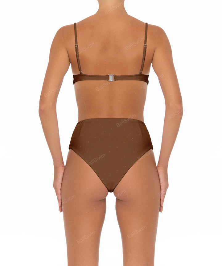 BSWS-B40 Darted High Rise Bikini Bottom