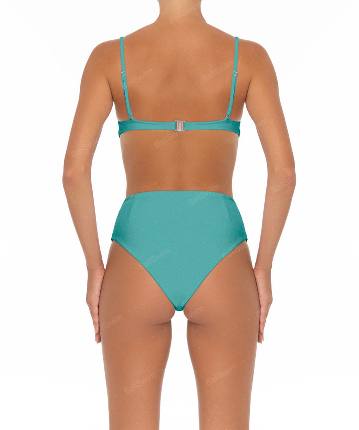BSWS-B40 Darted High Rise Bikini Bottom