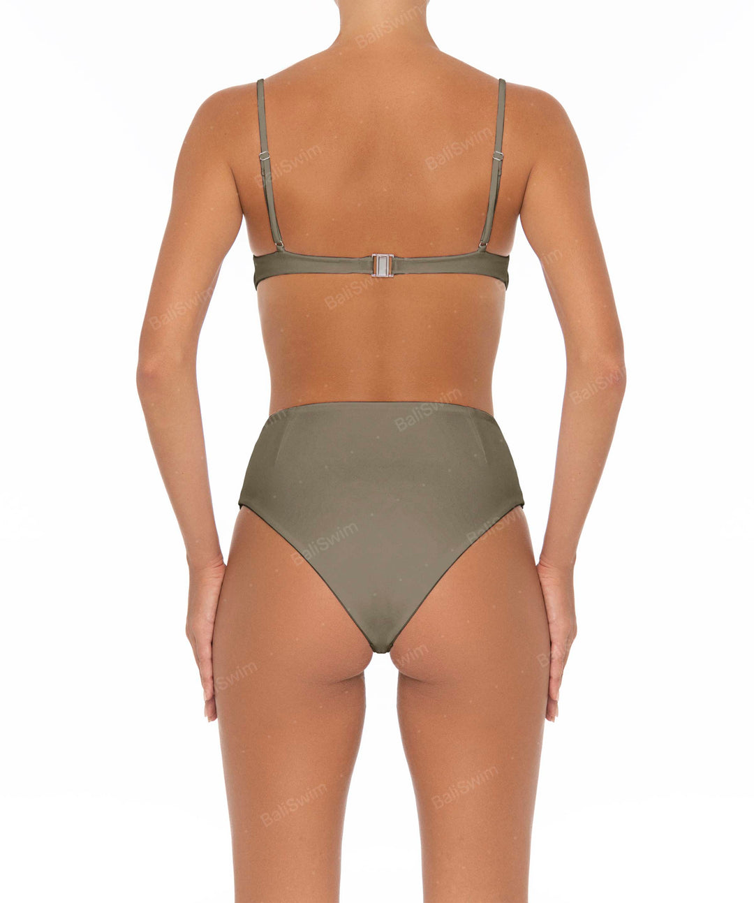 BSWS-B40 Darted High Rise Bikini Bottom